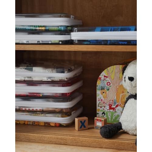 3PCS Large Clear Hard Shell Zippered Case, Diaper Bag Organizing Pouches, Waterproof Cosmetic Bag, Kid's Toy Storage Organizer Bins, Pencil Case, Halloween Thanksgiving Storage Bins