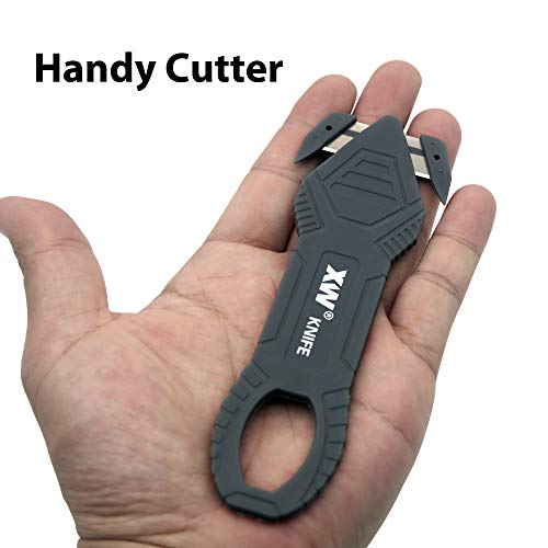 XW Safety Box Cutter of Stainless Steel Blade, Carton and Package Opener of Assorted Colors, 12-Pack