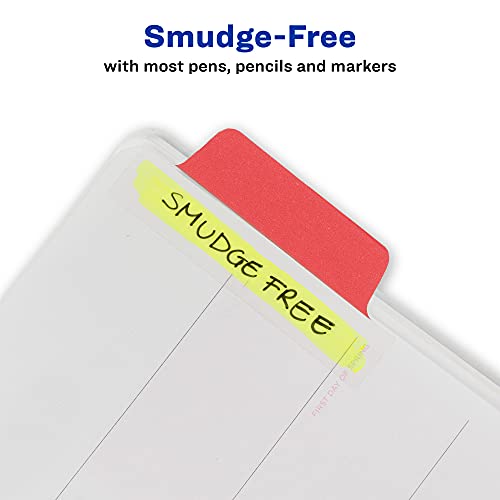 Avery Margin Ultra Tabs Assorted Colors 2.5" x 1" Repositionable Page Flags - Pack of 24