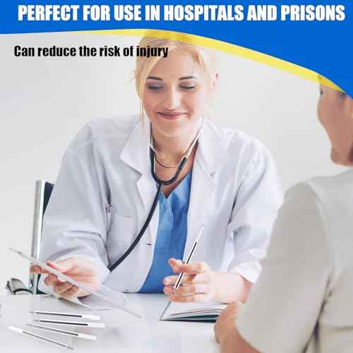 200 Pcs Safety Pens 3.8 Inches Flexible Non-lethal Writing Pens for Mental Health Hospitals and Prisons
