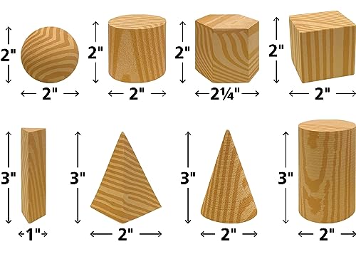 Teacher Created Resources Foam Geometric Solids for Classroom Learning, 8 Pieces