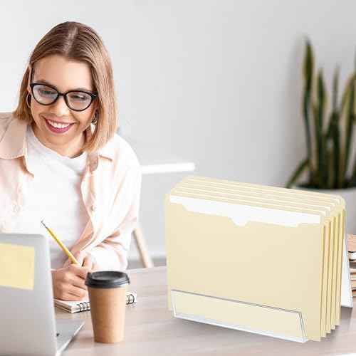 Manila File Jacket,10x12 Inches Jacket File Folders,2 Inch Expandable Sides Manila Folders,100 Packs Project File Jacket,Assorted Positions,Reinforced Straight-Cut Tab