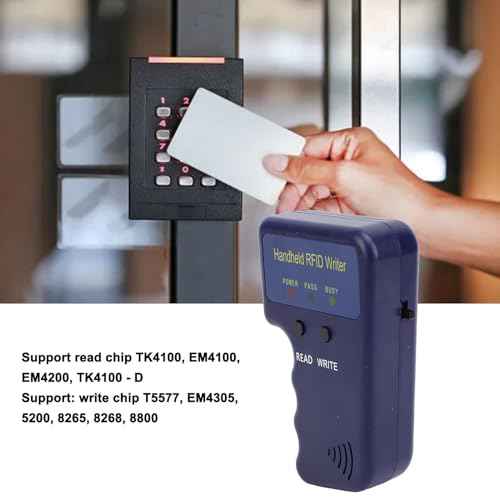 ciciglow FOB Copier, 125 KHz Portable Copier Writer, Portable Identification Card Duplicator + 6 IC + 6 Cards Recordable