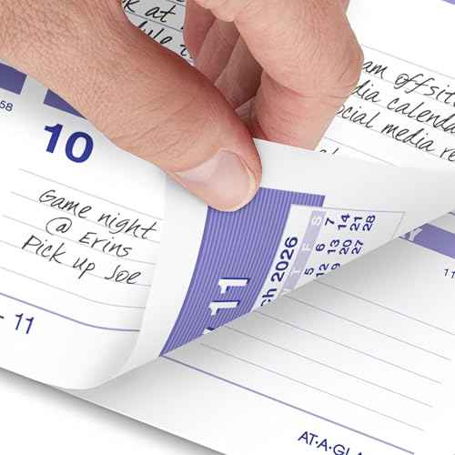 AT-A-GLANCE 2026 Desk Calendar Refill, Weekly, 6" x 7", Flip-A-Week (SW705X5026)