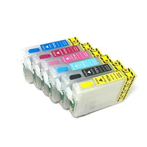 INKXPRO Empty Remanufactured Refill Cartridge Kit Works with Artisan 1430 Stylus Photo 1400 Printers (Refillable Cartridges Only)