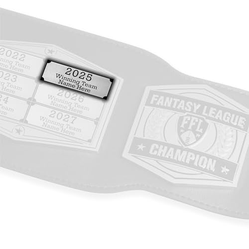 Silver Engraved Name Plate for Trophy & Award - Customizable, 2.46 x 0.88 inches