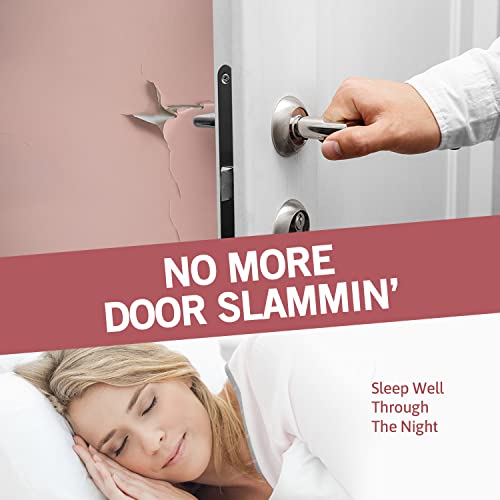 Jack N¡¯ Drill (3 ¨û) Spring Door Stopper (50 Pack) | Flexible Heavy Duty Door Stop for Home and Office - Rustproof, Bendable Spring Steel & Durable Rubber Tips