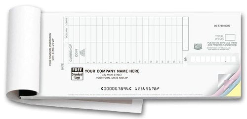 5Forms 100018-2 Classic Design 2-Part Booked Deposit Tickets 8 7/8 x 3 3/8" Qty 150 Tickets