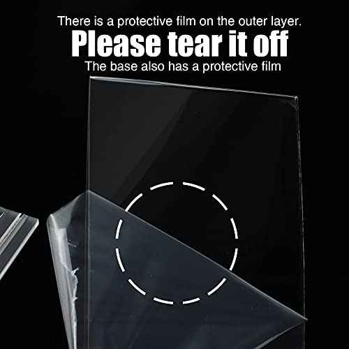 3 Pack Acrylic Sign Holder, 8.5 x 11 inches Clear Table Menu Desktop Display Stand Paper Holder Suitable for Restaurants, Office, Home, Store