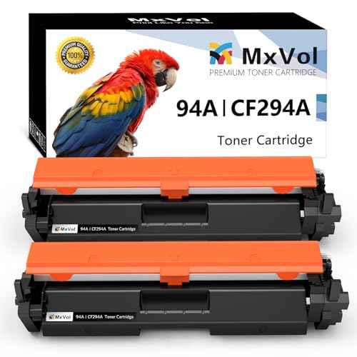 MxVol Compatible 94A CF294A Toner Cartridge Replacement for Laserjet Pro MFP M148dw M148fdw M118dw M149fdw Laserjet M148 M118 M149 Series Printer Ink (Black, 2 Pack)