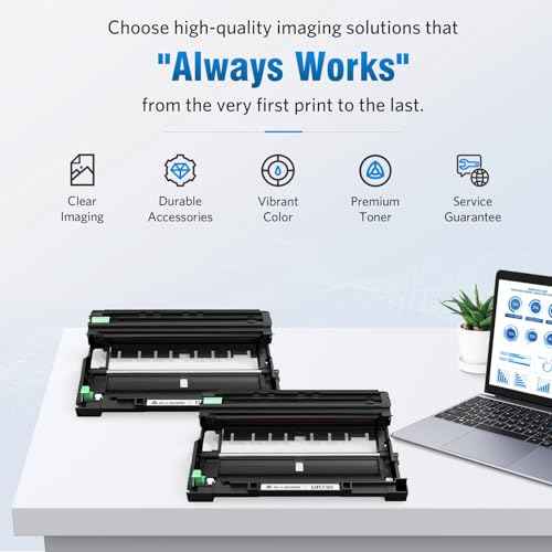 DR730 Drum Unit Compatible Replacement for Brother DR730 DR-730 DR760 Drum Unit for Brother Printer mfc-l2710dw mfc-l2717dw mfc-l2750dw mfc-l2690dw Drum, 2PK Black, 12000 Page, High Yield