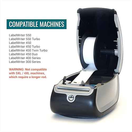 Replacement Spool (2-Pack) - Made in USA, Exact Fit - Compatible with DYMO LabelWriter 550 & 450 Series Label Printers - Spare Label Holder/Spindle