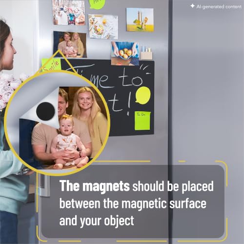 Mr. Pen 120 Pcs Self-Adhesive Magnetic Dots, 0.8" Round, Extra Thin