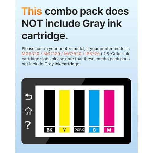 E-Z Ink Compatible Ink Cartridge Replacement for Canon PGI-250XL PGI 250 XL CLI-251XL CLI 251 XL to use with PIXMA MX922 MG5520 (2 Large Black, 2 Cyan, 2 Magenta, 2 Yellow, 2 Small Black) 10 Pack