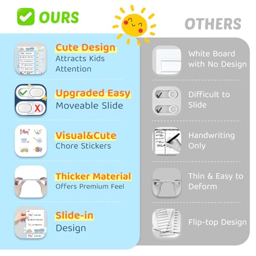 CustomMaster Rainbow 2-in-1 Bedtime & Morning Routine Chart for Kids