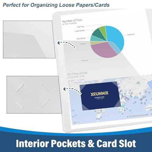 1.5-Inch 3-Ring Binder with Pockets, 1-1/2¡¯¡¯ Premium View Binders with Three Ring Binders Holds up to 325 Sheets US Letter Size, Bulk Pack of 6, Perfect for Home, Office, and School (1.5-inch) White