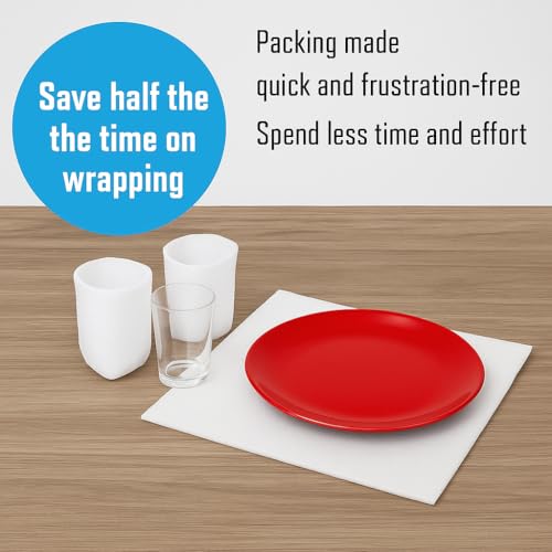 DAT 100 Pack Foam Sheets 12x12in 1/16in Thickness Cushioning Material for Packing & Shipping - Variation 1/16"