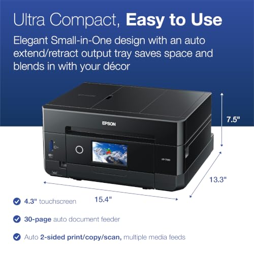 Epson Expression Premium XP-7100 Wireless Color All-in-One Inkjet Printer