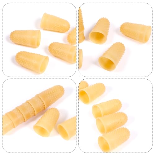 Rubber Finger Tips 24 Pack for Sorting Sewing Crafts & Paperwork - Reusable, Non-Slip