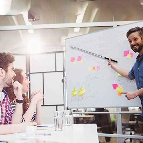 2Pcs Telescopic Teachers Pointer, Extendable Hand Pointer Finger Pointer Stick, Mini Retractable Classroom Pointer for Elementary School Kindergarten Teacher, Classroom Supplies (Black)