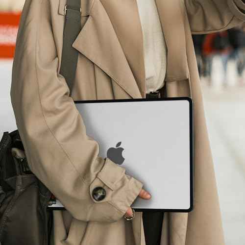 BlueSwan Anti-Cracking Hard Shell Case Compatible with MacBook Air 13 inch M4 M3 M2 2025 2024-2022 A3240 A3113 A2681, Soft TPU Bumper PC Base for Air 13.6 inch, Frosted Clear