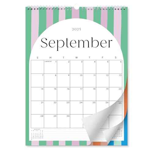 S&O Palm Beach Arc Wall Calendar from July 2025-Dec 2026 - Tear-Off Monthly Calendar - 18 Month Academic Wall Planner - Hanging Organizer to Track Anniversaries & Appointments - 14.2"x10.5¡±in