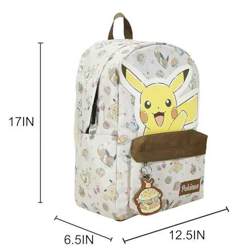 Pok?mon Pikachu All-Over Print Characters 17" Adult Backpack