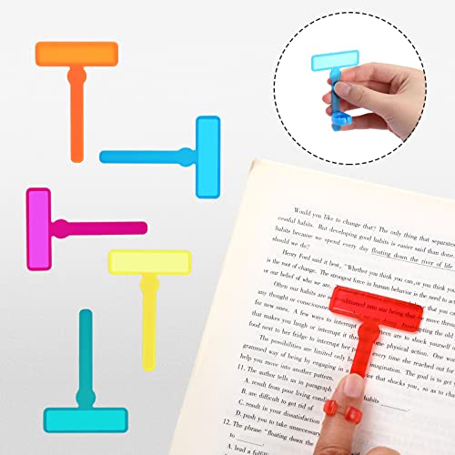 Colorful Reading Guide Strips & Finger Rings for Dyslexia & ADHD