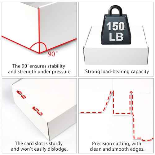 FORBFAN 10x8x2 White Shipping Boxes 40 Pack, Mailing Boxes for Small Business, Corrugated Cardboard Literature Mailers