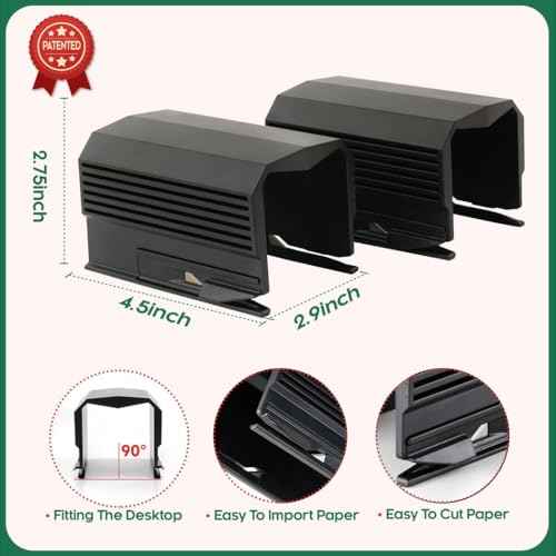 2PC Wrapping Paper Cutter Christmas Paper Roll Cutters Paper Cutter Slider Tool Set Christmas Gift Packing Wrapping Cutting Supplies for Crafting Birthday Gifts Wrap Rolls (2PC Black)