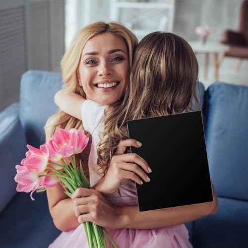60 Pack 2 Pocket Glossy Paper Folders for Letter Size Papers in Glossy Laminated Bulk Presentation Portfolio Folders for Office, School, Teacher (Black)