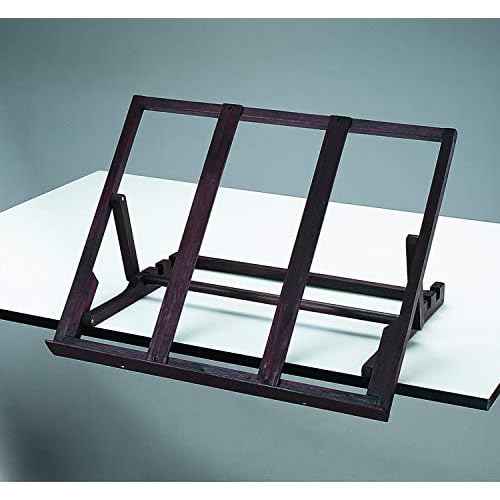 Alvin, Easel and Board Stand, Walnut Stained Wood, Anti-Slip
