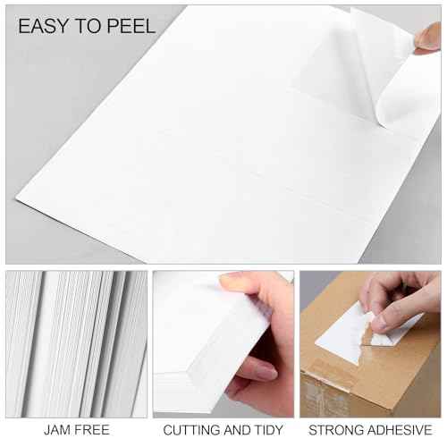 [500 Sheets 3000 Pcs] 6-UP 4''x3-1/3'' Shipping Labels for Laser & Inkjet Printers, A4 6 UP Shipping Mailing Stickers, 6 Pcs Per Page Shipping Labels,8.5"¡¿11" White Stickers for Printer