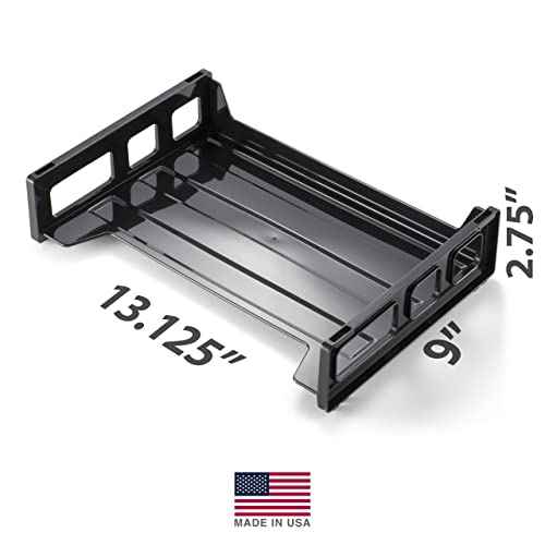 Officemate Letter Tray, Letter Size, Black, 12 Each (21002)