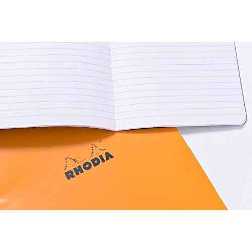 Pack of 5 Rhodia Black Side Staplebound A4 Notebook (8.25 X 11.75)