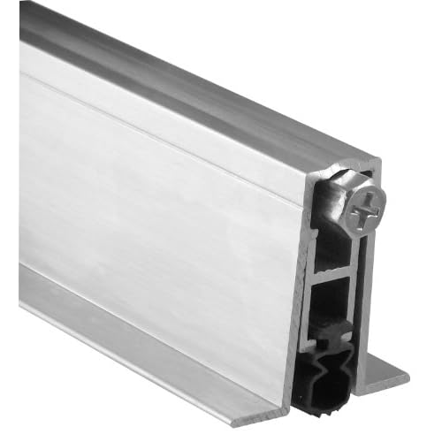 Pemko Aluminum Automatic Door Bottom, Mill Finish, PemkoPrene, 9/16¡±W x 36"L x 1-3/8¡±H (411APKL36)