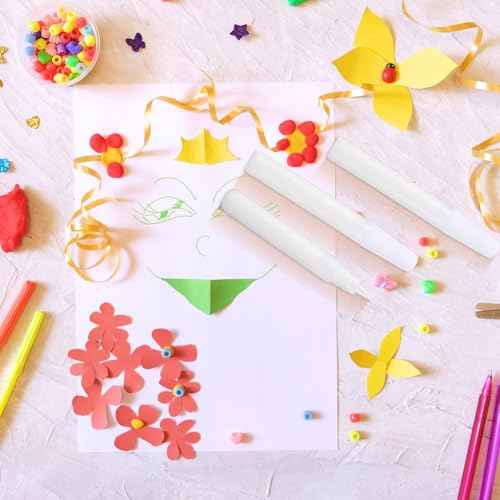 24 Pcs Art White Glue Stick Pens Bulk Quick Dry Tacky Glue Pens Classroom Supplies for DIY Arts and Crafts Projects