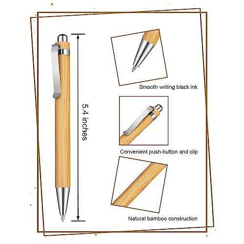 100pcs Bamboo Pens Bulk Wooden Bamboo Pens Engraving Wooden Ballpoint Pen Customizable Gift Pen Bulk