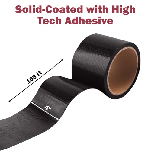 Lumintrail Mobile Flex Bottom Board Mobile Home Underbelly Wrap Repair | 48" x 14ft | Durable Polyethylene Vapor Barrier | with 4" x 108ft Flex Mend Bottom Board Repair Tape a Keychain Light