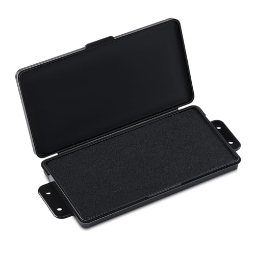 Humyoun 1 Pcs Rectangle Black Fingerprint Ink Pad for Business & Office Use