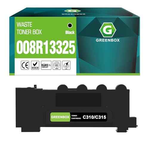 GREENBOX Compatible 008R13325 Waste Toner Container Replacement for Xerox C315 008R13325 for C310 C315 Printer (Black, 30,000 Pages, 1 Pack)