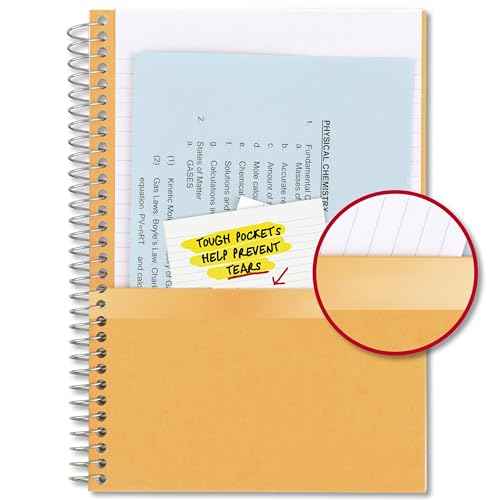 Five Star Spiral Notebook, 2 Subject, College Ruled Paper, 6" x 9-1/2", 80 Sheets, Fights Ink Bleed, Water Resistant Cover, Tidewater Blue (840029CG1-ECM)