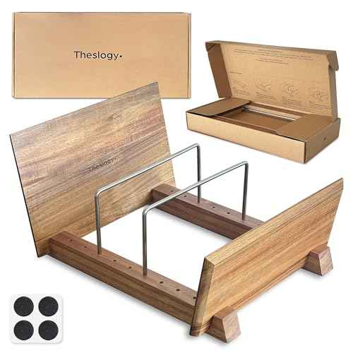 Vinyl Record Storage Holder - Solid Acacia Wood & Metal, Sturdy Record Storage for 50-70 Albums, Elegant Vinyl Holder