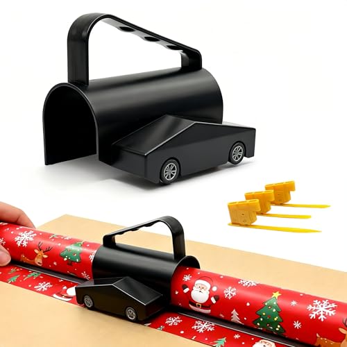 HSRBO Paper Cutter for Gift Wrap, Universal Roll Fit, 4 Blades, Easy Use