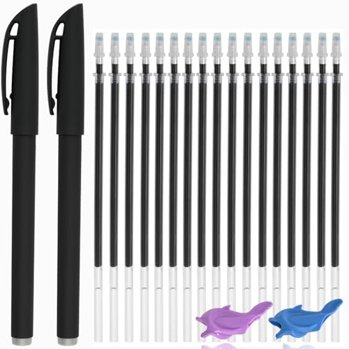 AALGO Magic Pen Set 20pcs Disappearing Ink Refill & Accessories for Reusable Practice Books - 20