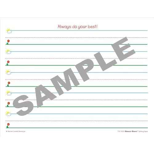 Teacher Created Resources (76503) Smart Start K-1 Writing Paper: 360 sheets, White