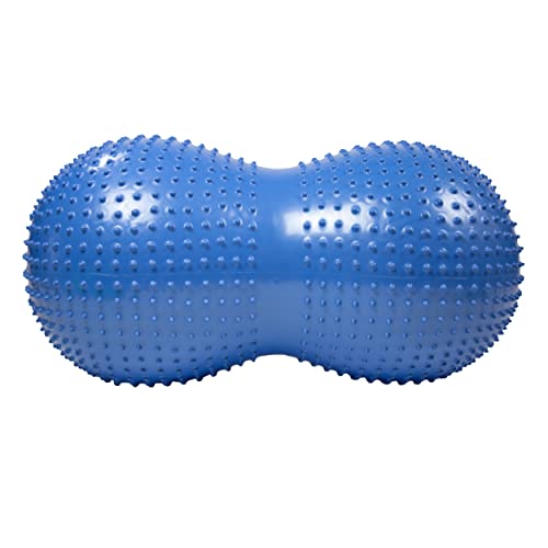 BouncyBand Peanut Stability Ball Chair for Kids – 350 lb Capacity, 36 x 20 in, Blue