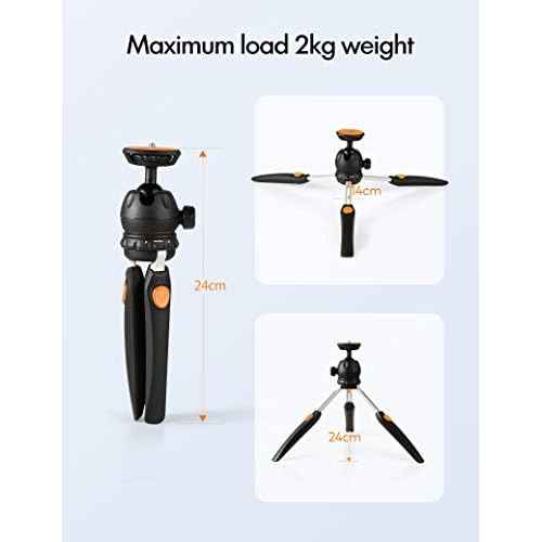 Projector, AKIYO Mini Portable Projector Tripod, 360¡Æ Arbitrary Rotation with 2 Height Modes, Multi-Function, Support Most of The Projectors Or Cameras Within 4.4lbs