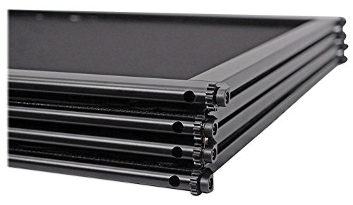 DJ Event Facade 4-Panel Booth with White and Black Scrims - Portable & Expandable