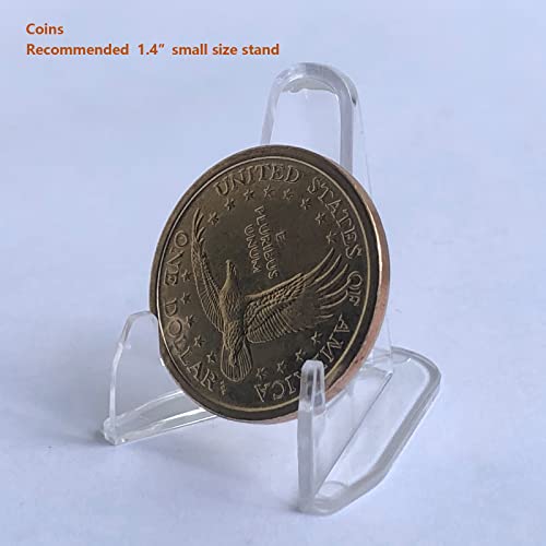 24 Pack Acrylic Trading Card Stands - 2.3 Inch Tall Display Holders